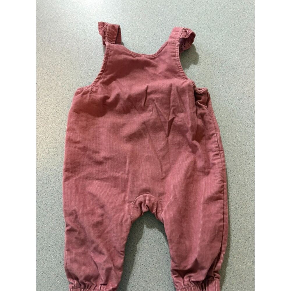 Carter's Pink Adjustable Corduroy Overalls Size: 3 Months *Never Worn - Picture 5 of 7